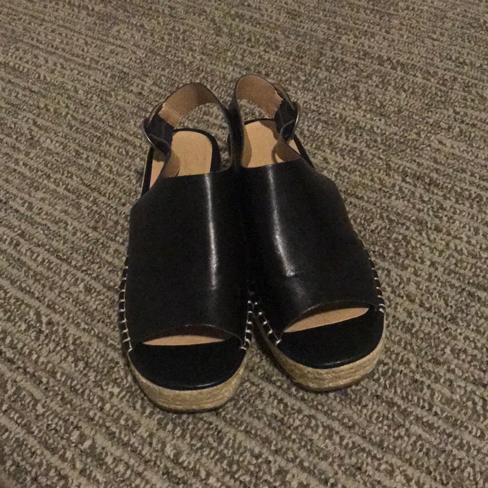 Black wedge espadrilles from Target